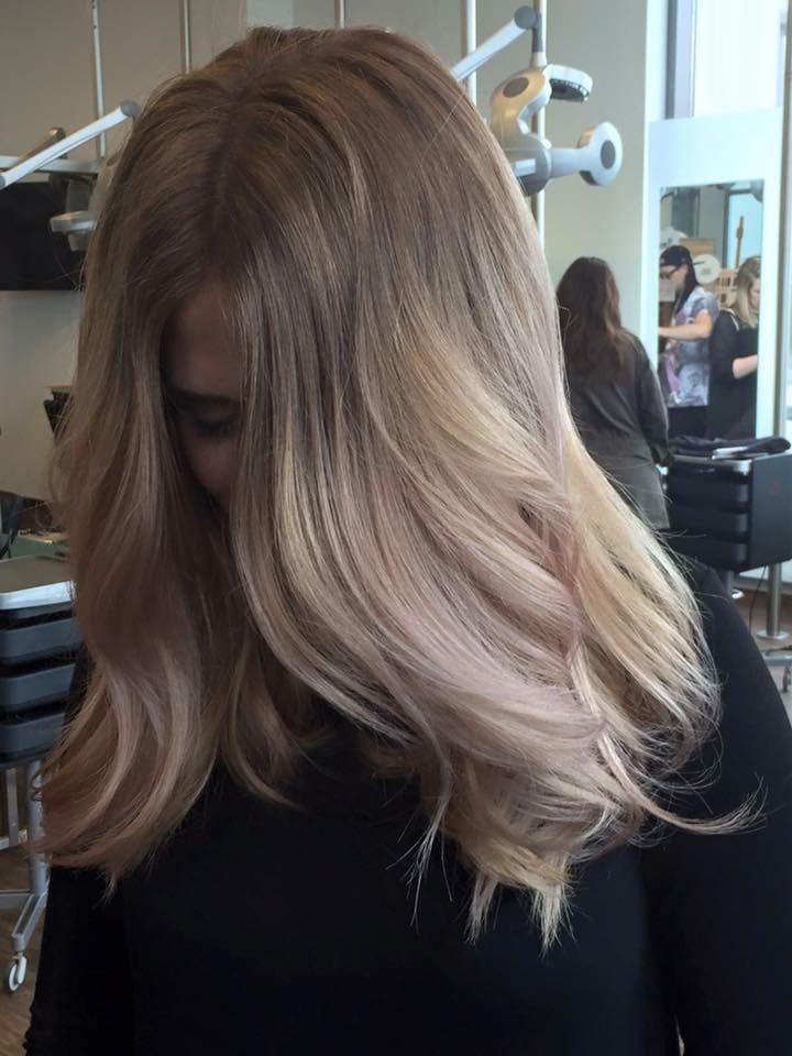 Balayage in Rosétönen: Monika
